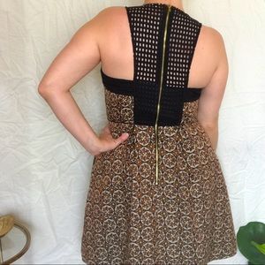 H&M Racerback Brocade Cocktail Dress